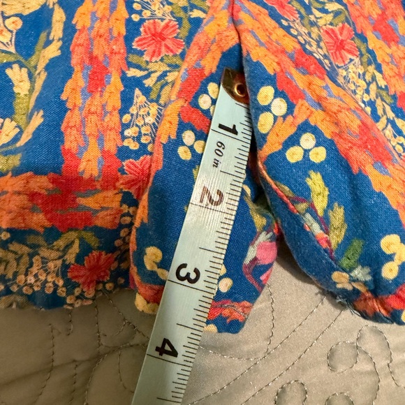 FARM Rio Floral Blue and Orange Romper - Picture 2 of 5